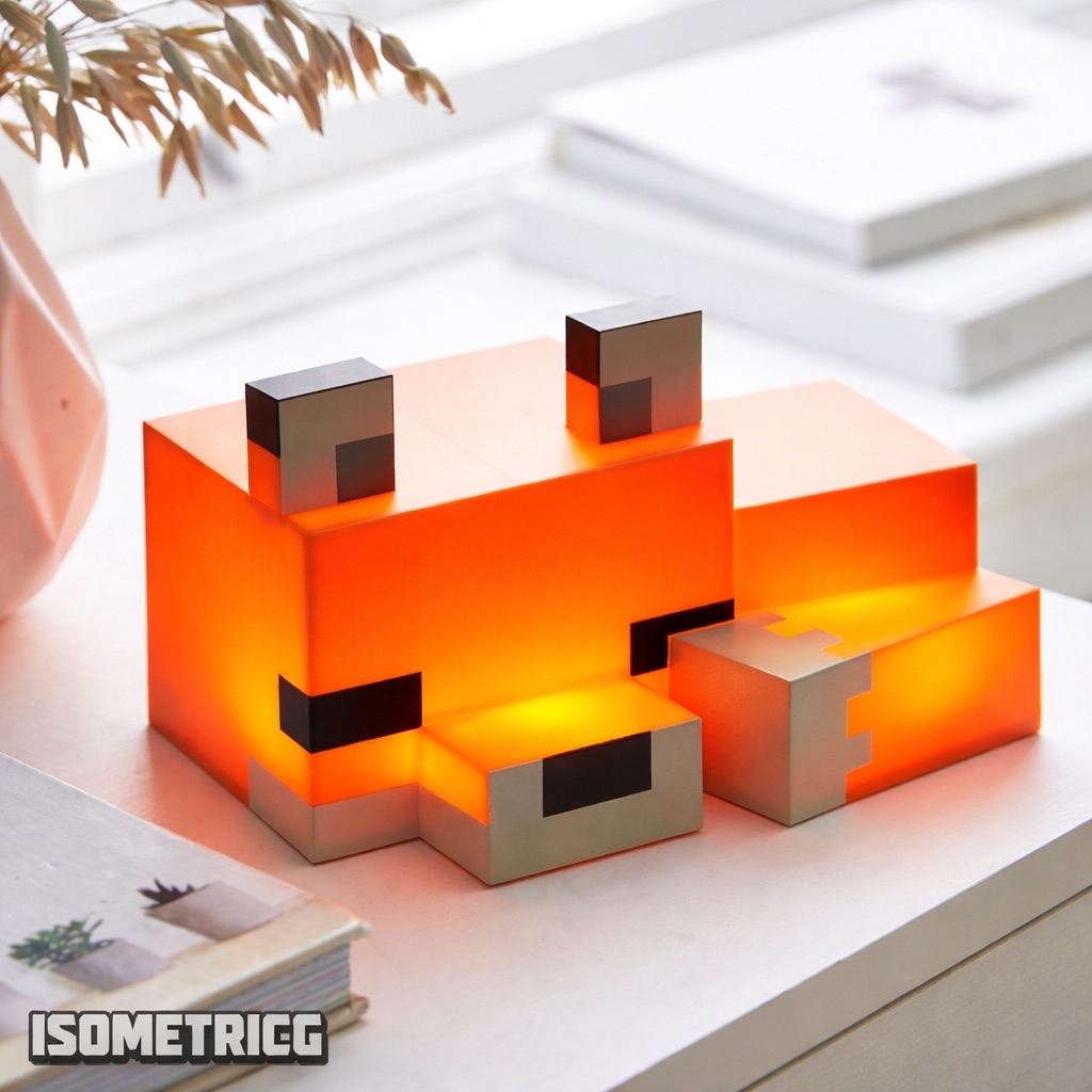 Lámpara de zorro de Minecraft©