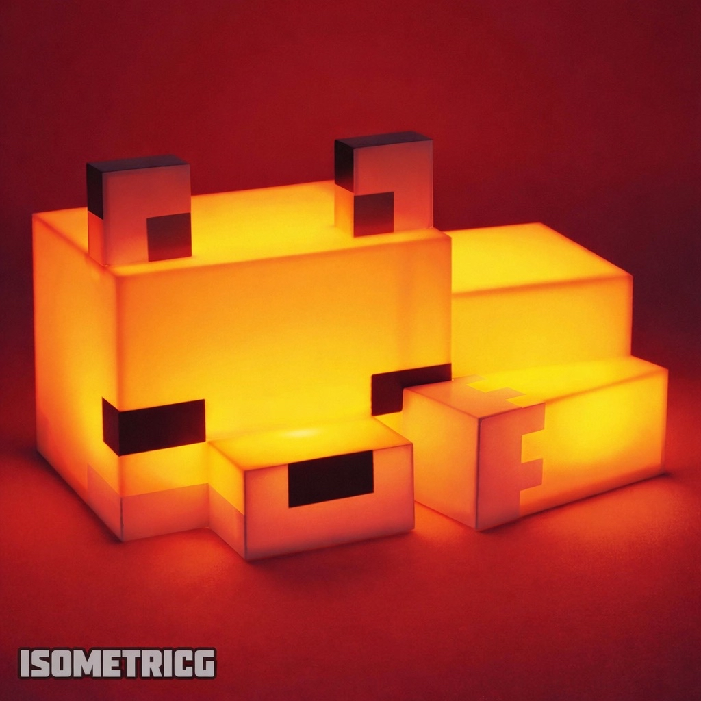 Lámpara de zorro de Minecraft©
